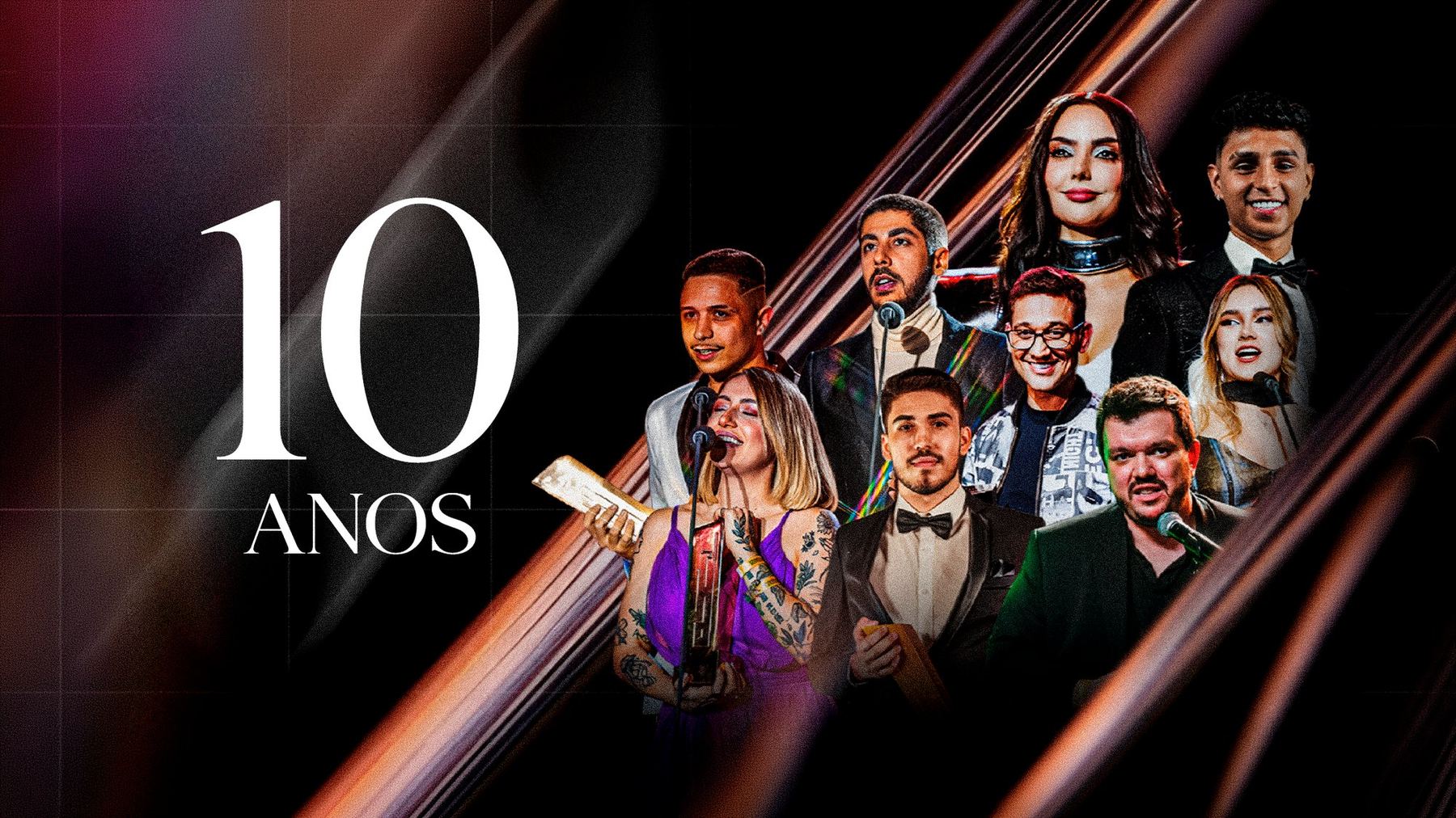 PEB 10 Anos — montagem com as personalidades celebradas pelo Prêmio eSports Brasil